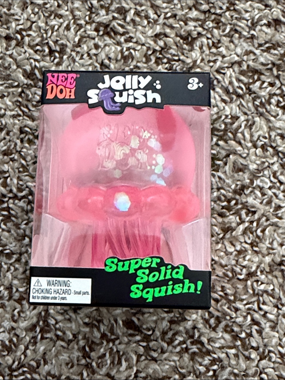 NeeDoh JellySquish Super Solid Squishy - PINK